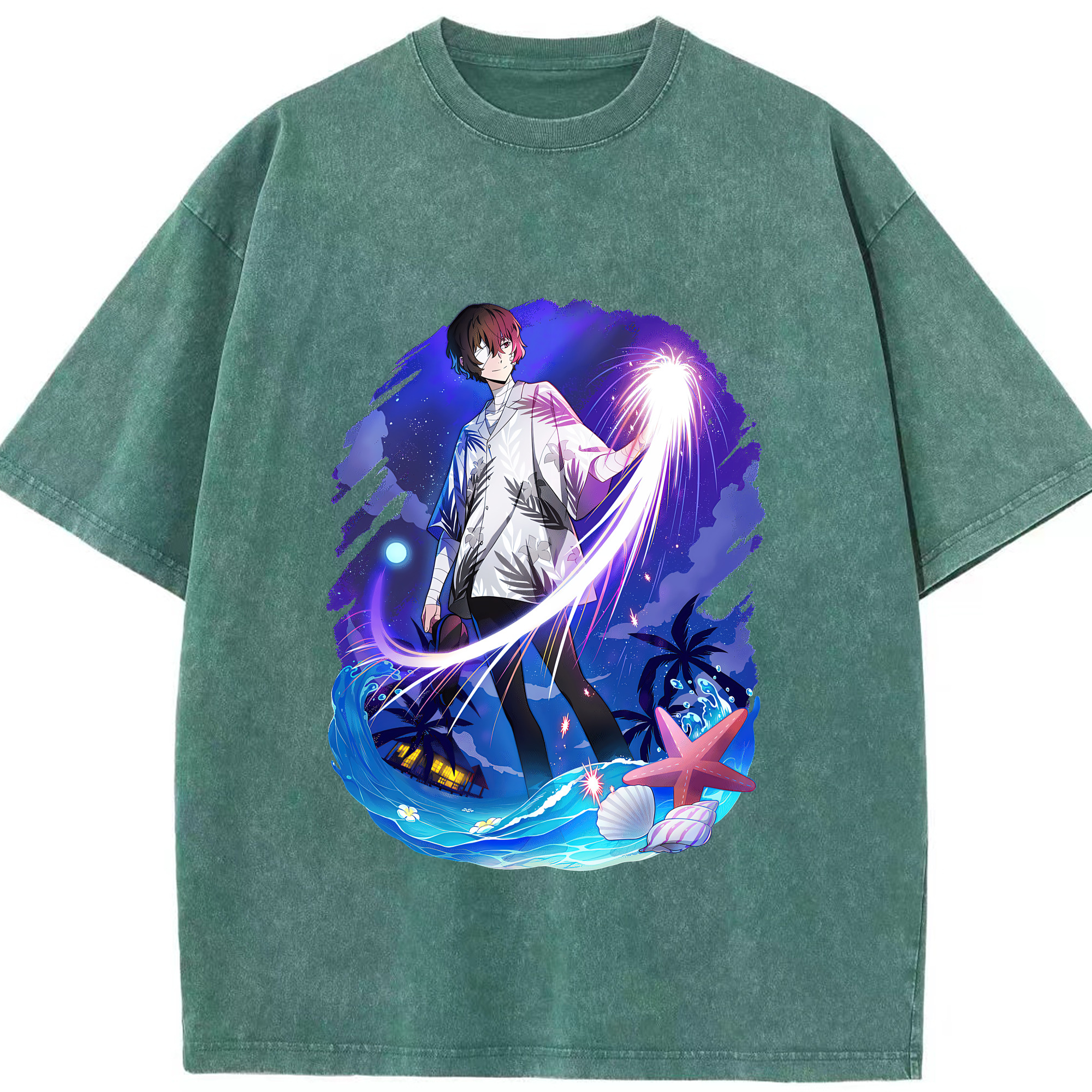 （画像用） 文豪ストレイドッグス Bungo Stray Dogs 綿100% ヴィンテージ風 半袖Tシャツ（フロントプリント）
